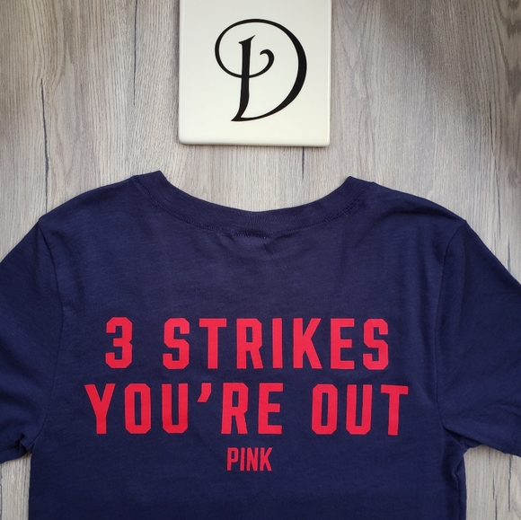 Pink Victoria's Secret Boston Red Sox Short Sleeve T-shirt Sequins NWT - Picture 7 of 16